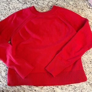 Banana Republic Vibrant Red Crew Neck Sweater